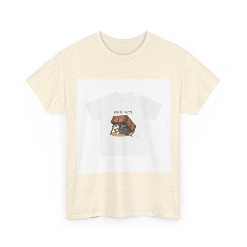 T-Shirt: How to Trap Me Cat & Coffee Graphic