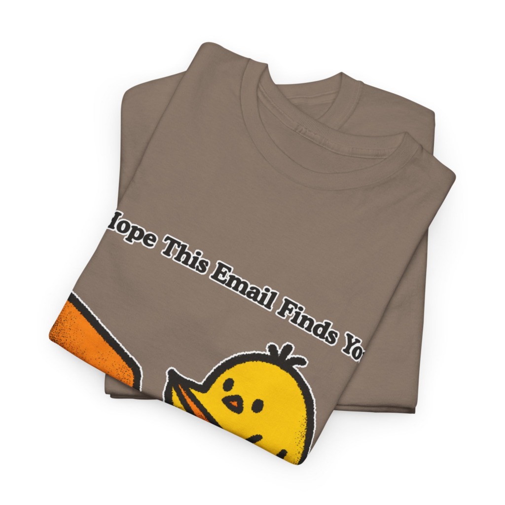 T-Shirt: "Email Finds You Before I Do" Chick
