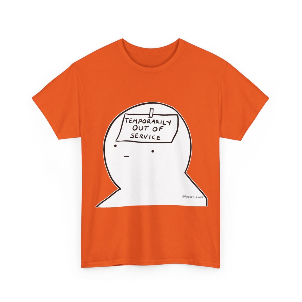 Graphic T-Shirt: Temporarily Out of Service Head