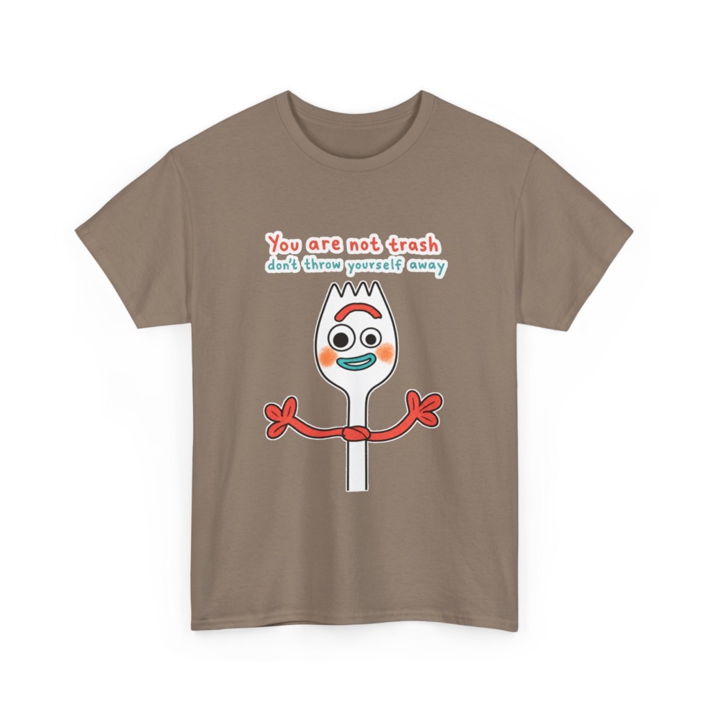 Forky 'You Are Not Trash' Graphic T-Shirt