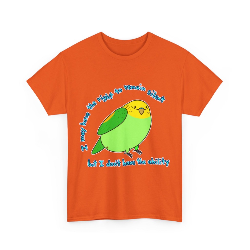 Silent Parrot Quote Graphic T-Shirt