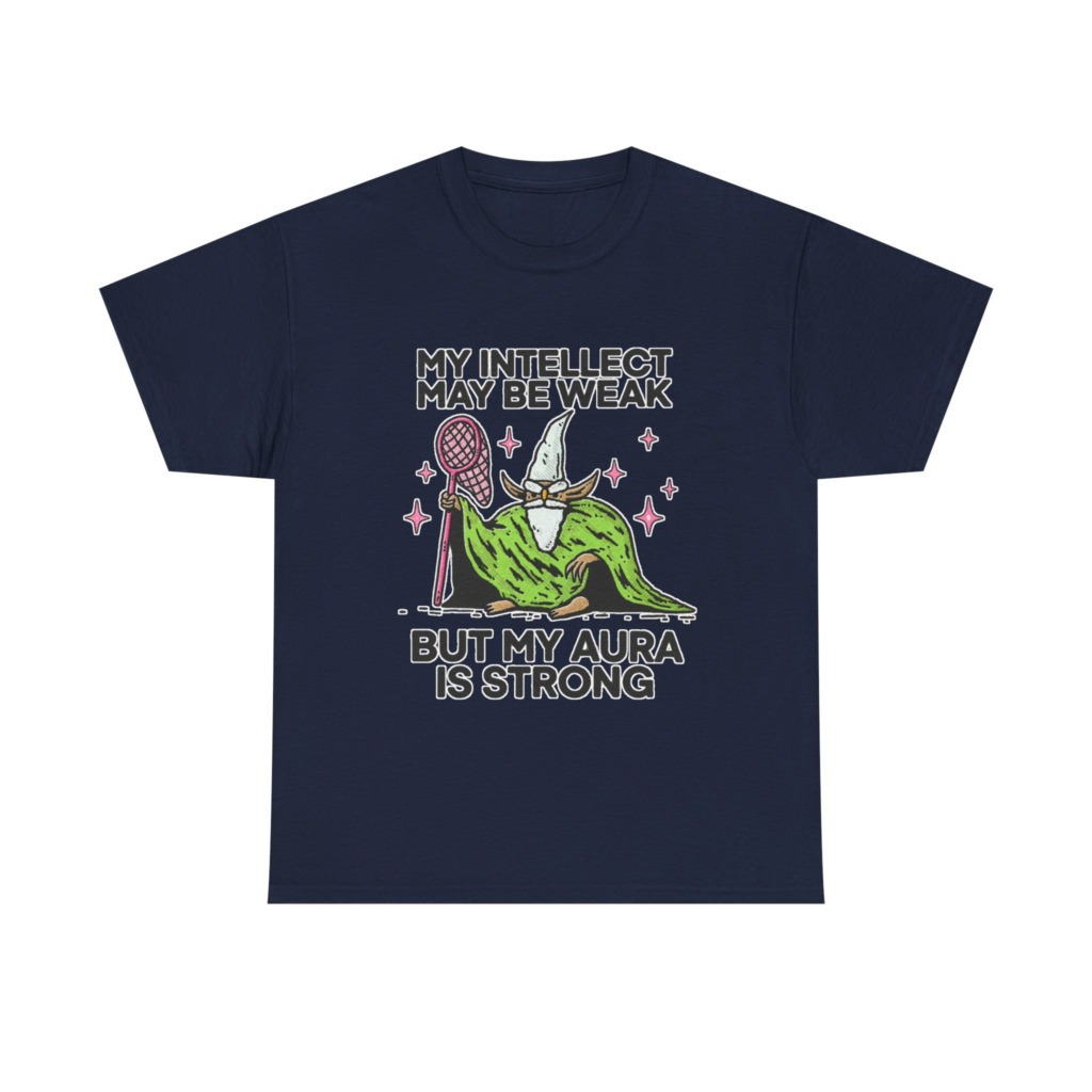 Intellect Weak Aura Strong Wizard Graphic T-Shirt