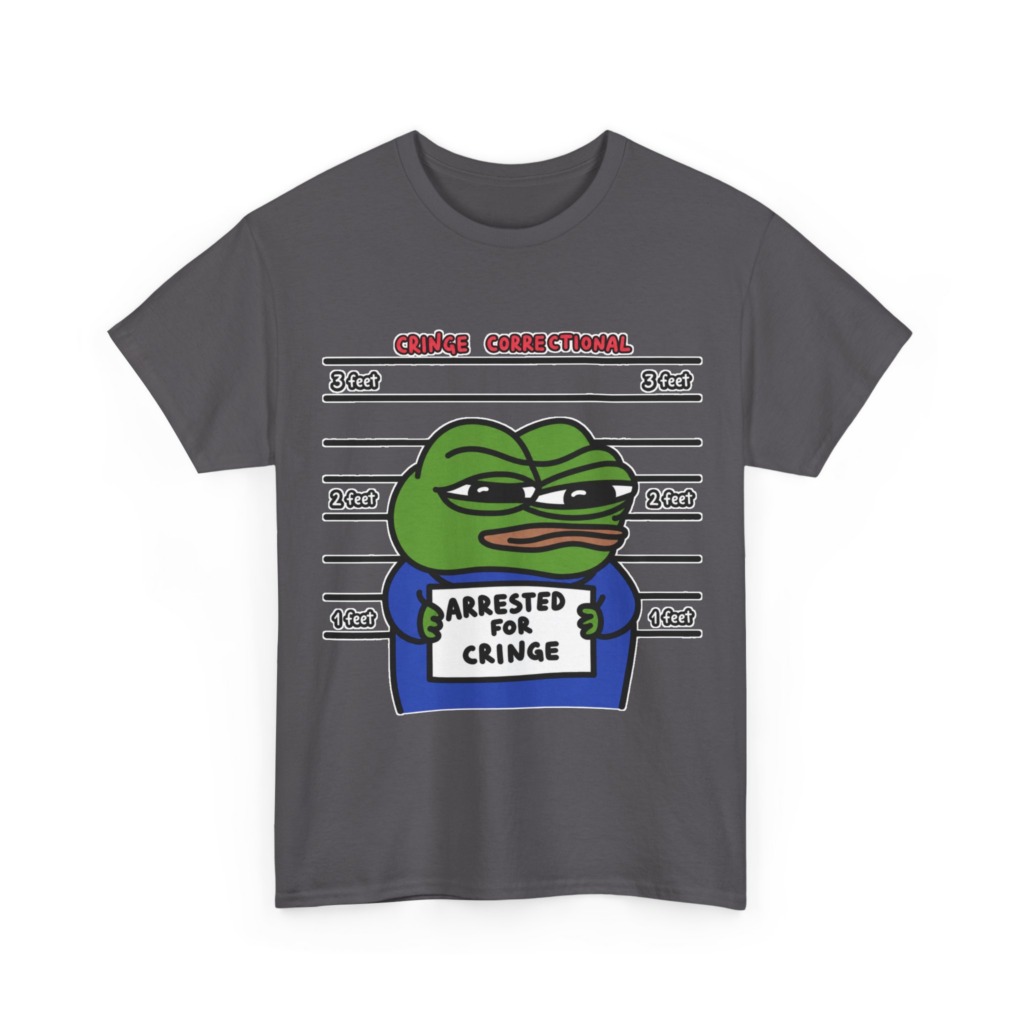 Pepe Frog Arrested for Cringe Mugshot T-Shirt