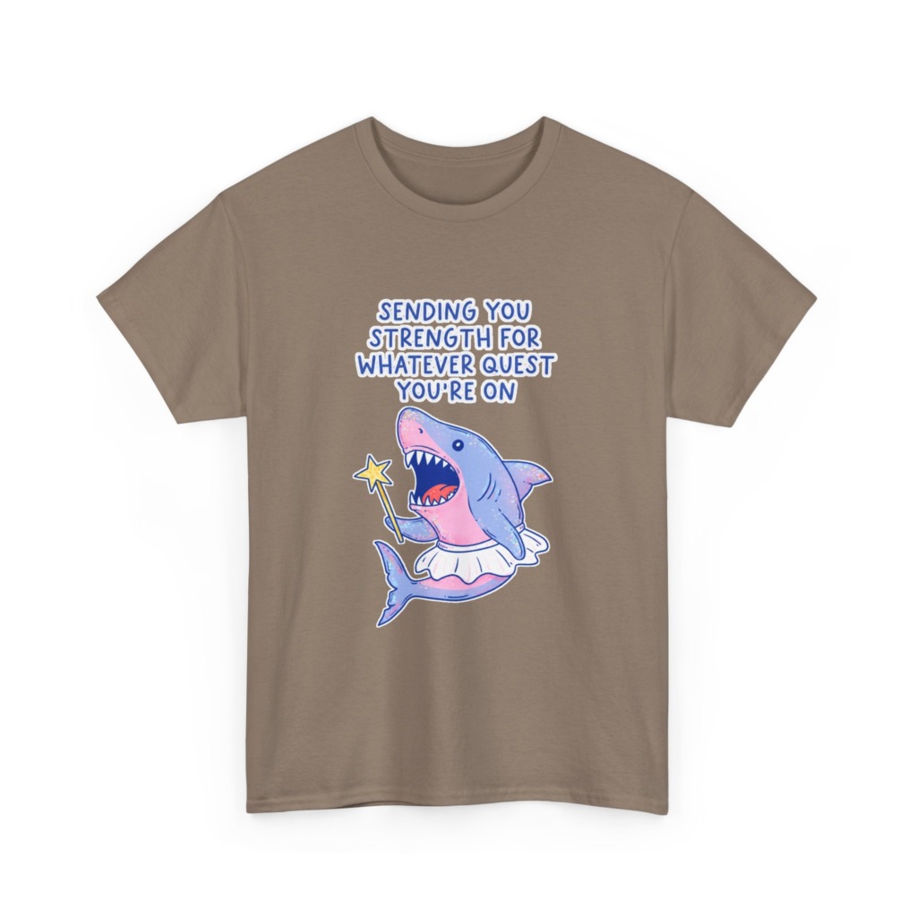 T-Shirt: Fairy Ballerina Shark Strength Quote
