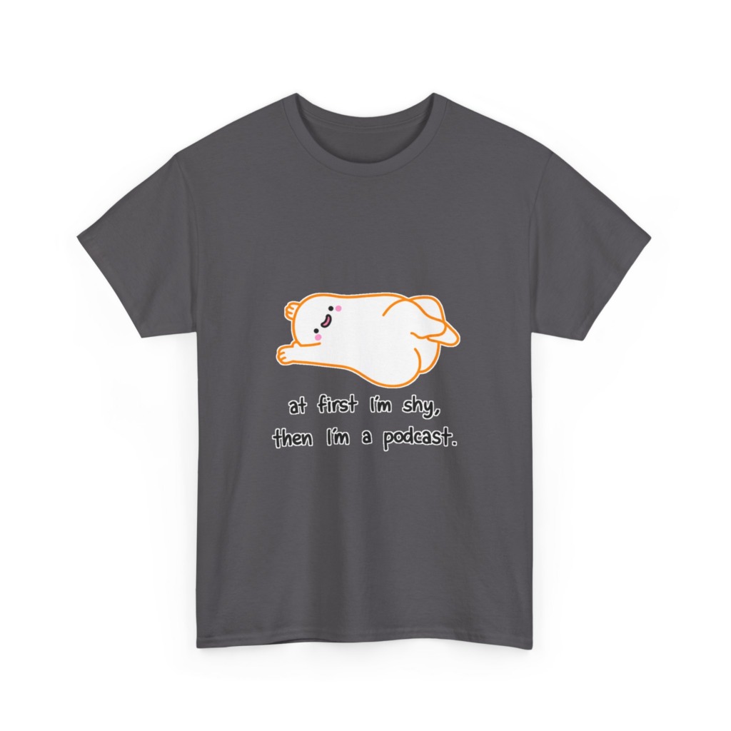 T-Shirt with Shy Podcast Creature Graphic