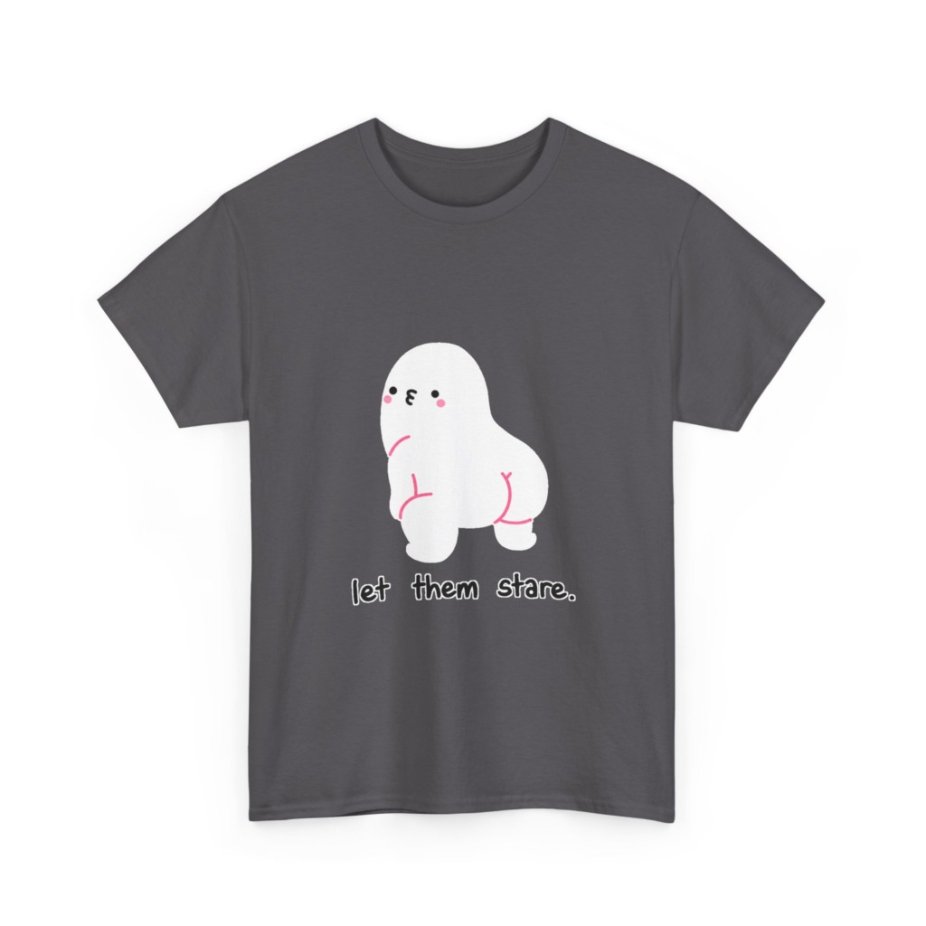 White "Let Them Stare" Creature Graphic Tee