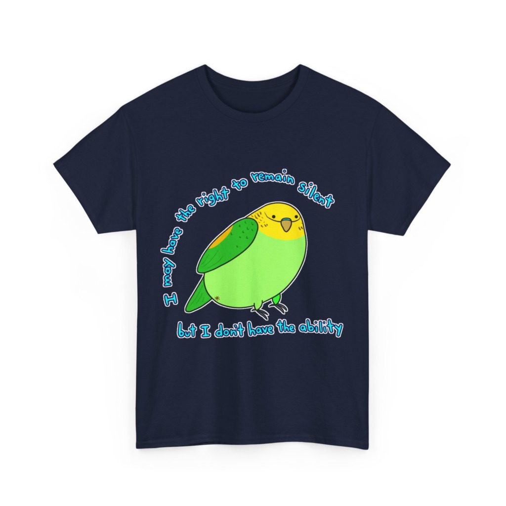 Silent Parrot Quote Graphic T-Shirt