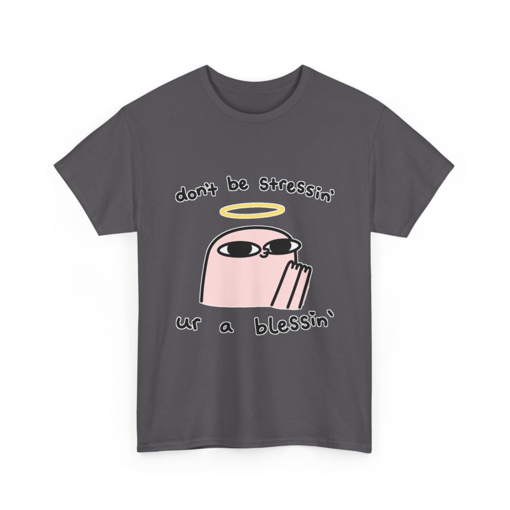 White Halo Blob 'Don't Be Stressin'' Graphic Tee