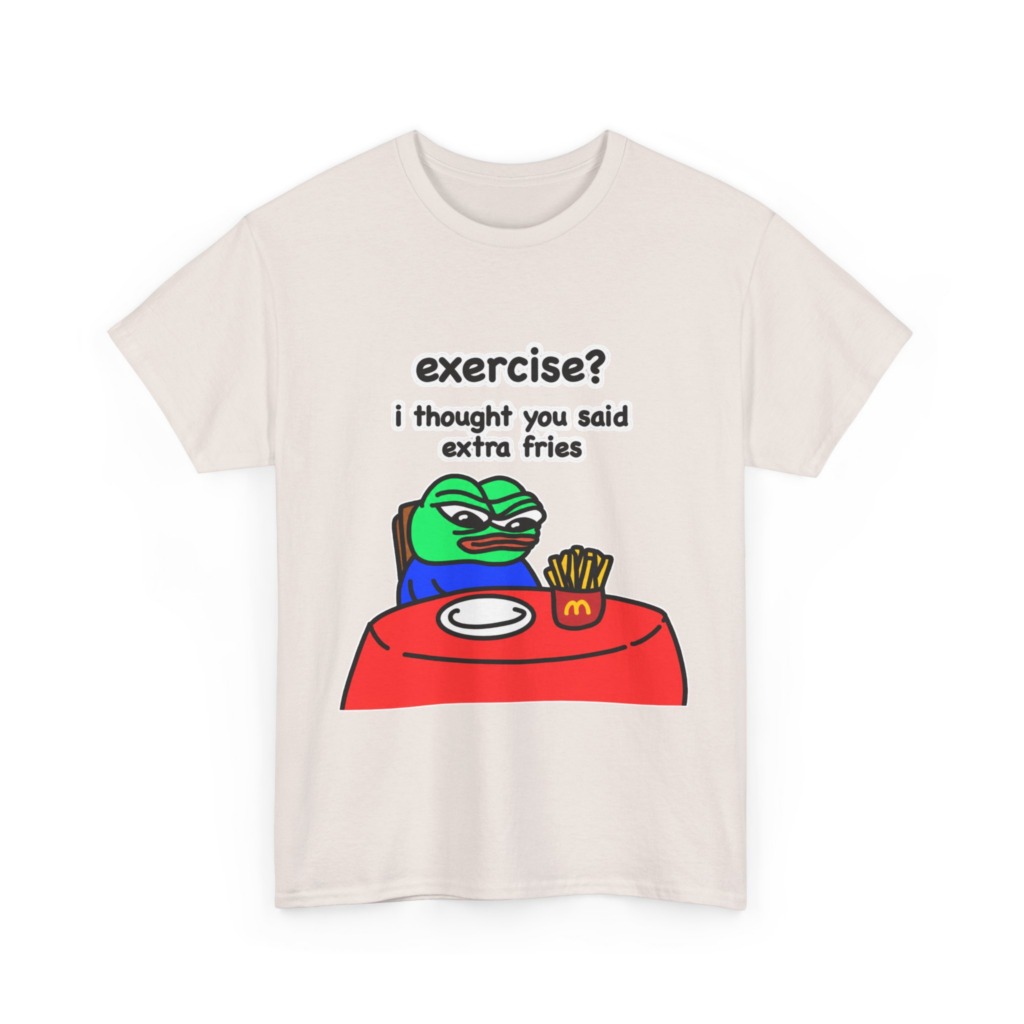 Pepe the Frog 'Extra Fries' Graphic T-Shirt